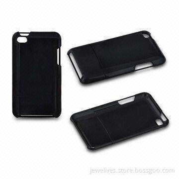 Cases for Apple's iPod, with Black Hard Crystal Protection, Customized Colors Accepted